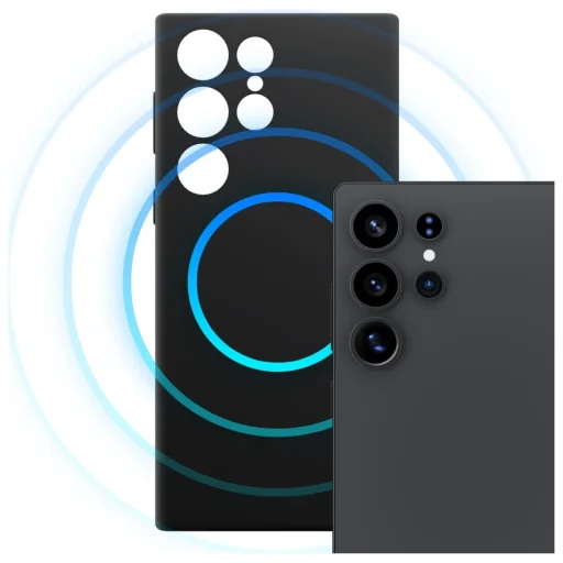 3MK Hardy MagSilicone tok Samsung Galaxy S24 Ultra fekete - 3