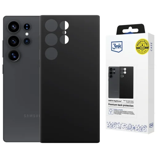 3MK Hardy MagSilicone tok Samsung Galaxy S24 Ultra fekete - 1