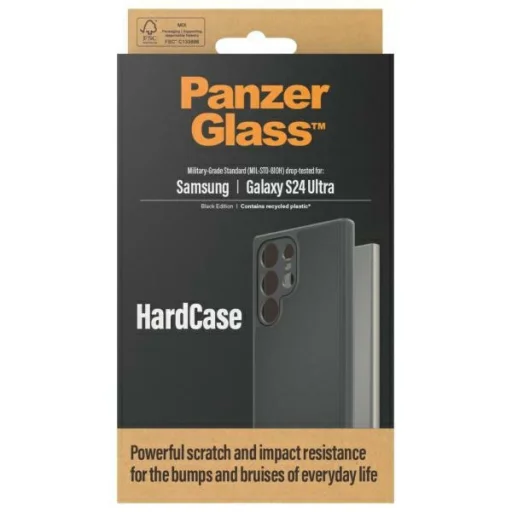 PanzerGlass HardCase Samsung Galaxy S24 Ultra tok katonai védelem fekete 1222 - 4