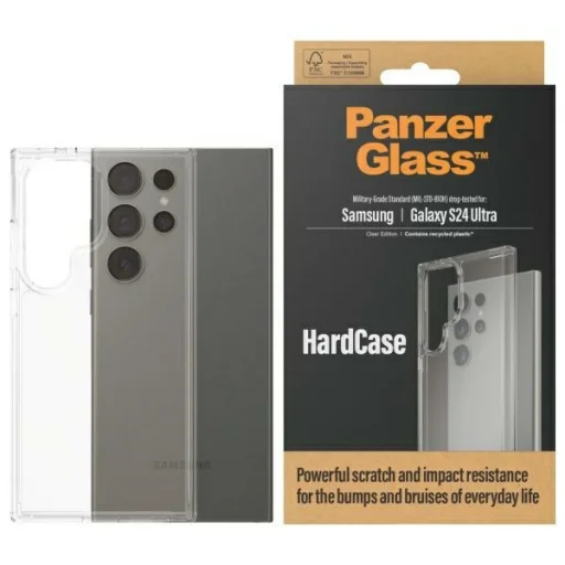 PanzerGlass HardCase Sam S24 Ultra S928 katonai minőségű átlátszó tok 1215 - 1