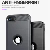 iPhone SE 2, SE 2020 / iPhone SE 3, SE 2022 - TechSuit - Carbon Silicone - Fekete tok thumbnail
