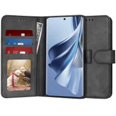  Oppo Reno10 / Reno10 Pro - Naplókönyv tok - Fekete