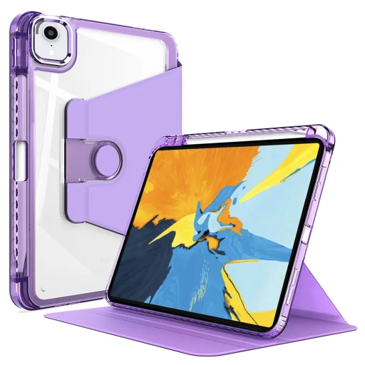 iPad Pro 11 (2018 / 2020 / 2021 / 2022) - Techsuit - Crystal Vision - Lila. tok - 1