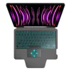 iPad Pro 11 (2018 / 2020 / 2021 / 2022) - Techsuit - KeyTab Pro (vezeték nélküli RGB billentyűzettel és stylus-ceruza tartóval) - Fekete. tok - 7