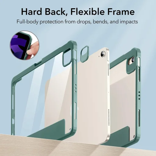 ESR - Rebound Hybrid Pro - iPad Pro 11" 2021 / iPad Air 4 / 5 (2020/2022) - Erdőzöld tok - 4