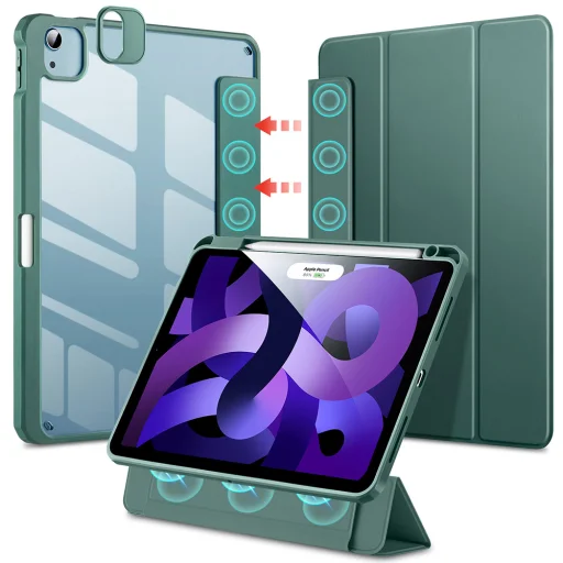 ESR - Rebound Hybrid Pro - iPad Pro 11" 2021 / iPad Air 4 / 5 (2020/2022) - Erdőzöld tok - 1