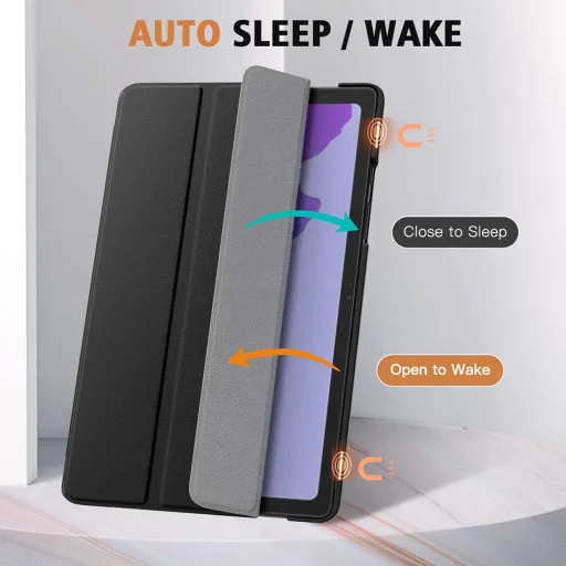 Techsuit - FoldPro tok - Samsung Galaxy Tab A7 10.4 (2020 / 2022) - Fekete - 3