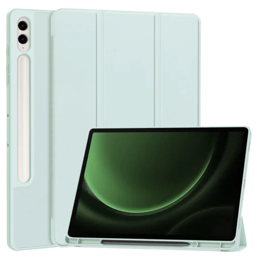 Samsung Galaxy Tab S9 FE Plus tok (Techsuit - Flex Trifold, Ceruzatartóval) - Égkék - 1