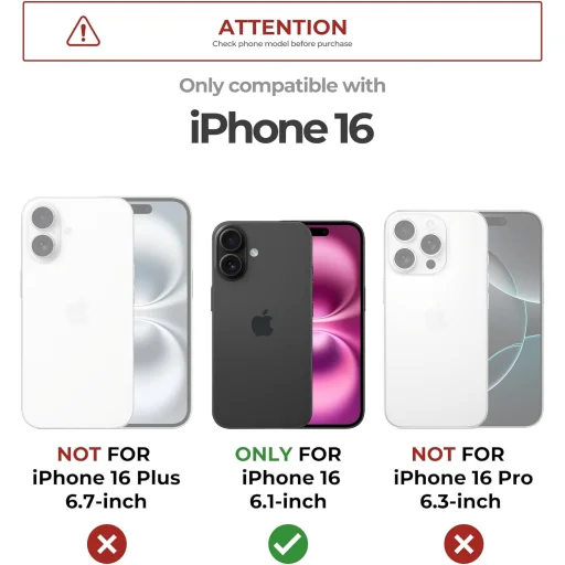 iPhone 16 Dexnor Magsafe 360 tok, kihajtható állvánnyal, piros ütésálló - 7