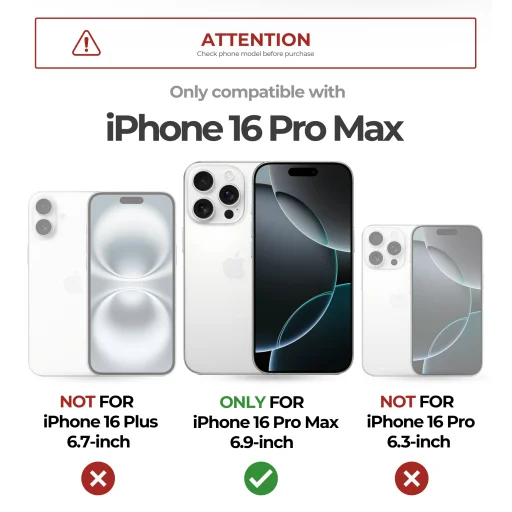 iPhone 16 Pro Max Dexnor Magsafe fekete ütésálló 360 tok, kihajtható állvánnyal - 7