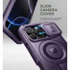 iPhone 16 Pro Dexnor Magsafe 360 tok, kihajtható állvánnyal, lila ütésálló - 4