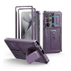  Samsung Galaxy S25 Ultra Lila Dexnor 360 tok kihajtható állvánnyal, ütésálló