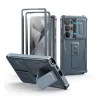 Samsung Galaxy S25 Ultra kék Dexnor 360 tok kihajtható állvánnyal, ütésálló thumbnail