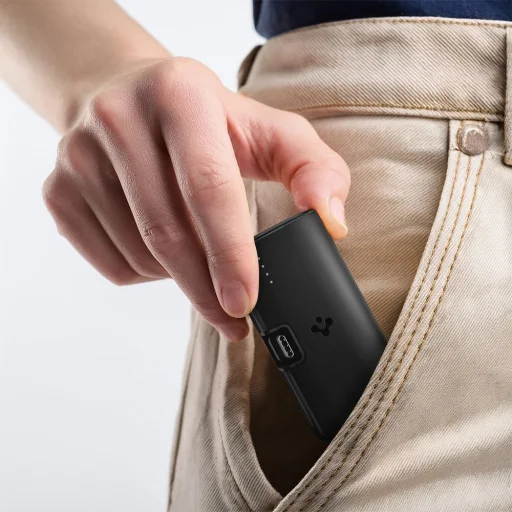 Spigen EA2205 Power Bank 5000 mAh 22.5 W Fekete - 7