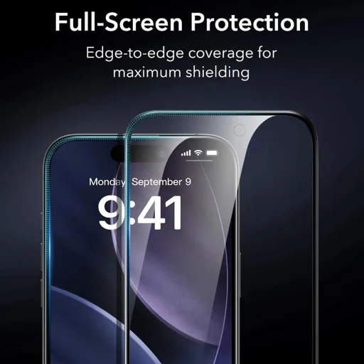  iPhone 17 Fekete ESR Privacy Armorite Képernyővédő UltraFit üvegfólia (3 darabos csomag) - 3