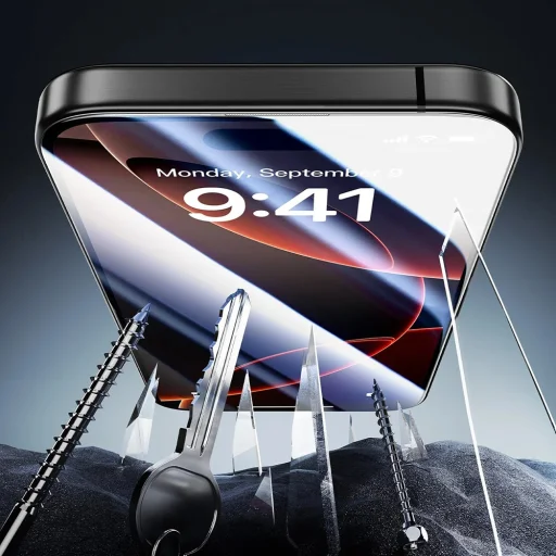  iPhone 17 Pro Átlátszó ESR Armorite Kijelzővédő UltraFit (3 darabos csomag) üvegfólia - 3