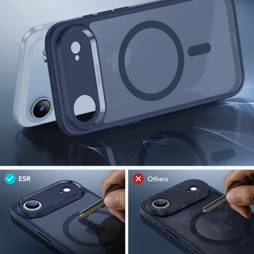  iPhone 17 Air Matt Kék ESR Klasszikus Hibrid HaloLock tok - 7