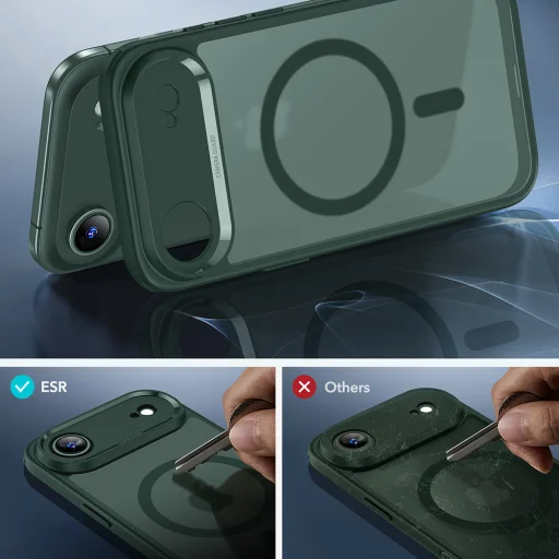  iPhone 17 Air Matt Zöld ESR Klasszikus Hibrid HaloLock tok - 5