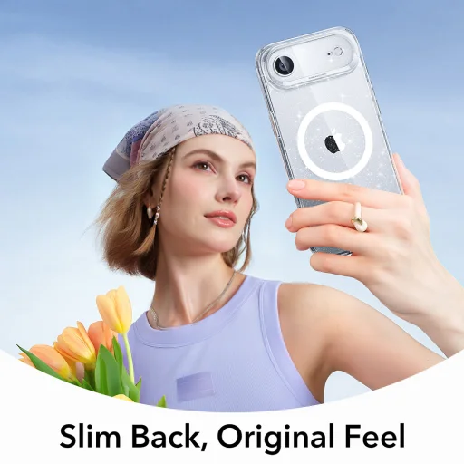  iPhone 17 Air Tiszta Csillogás ESR Klasszikus Hibrid HaloLock tok - 5