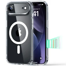 iPhone 17 Air Átlátszó ESR Klasszikus Hibrid HaloLock tok