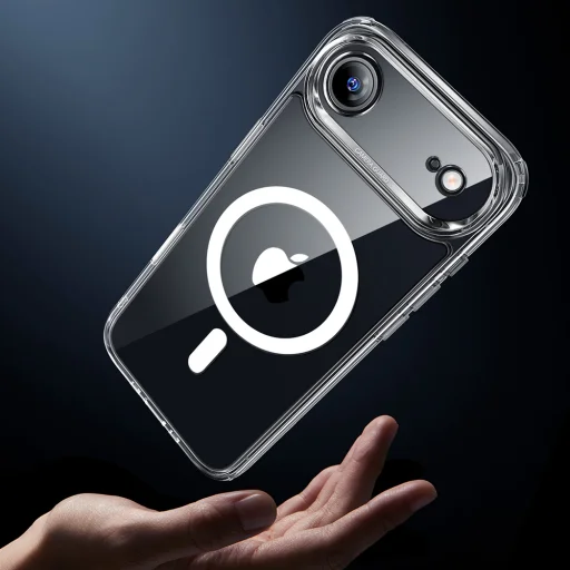  iPhone 17 Air Átlátszó ESR Klasszikus Hibrid HaloLock tok - 6