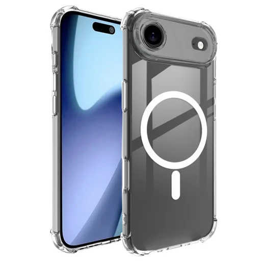  Apple iPhone 17 Air Átlátszó - Techsuit ütésálló átlátszó szilikon MagSafe tok - 1