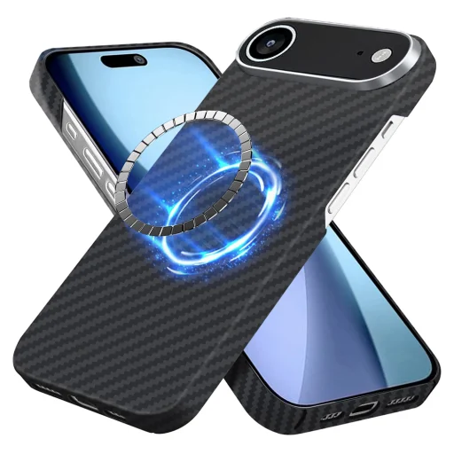  iPhone 17 Air Fekete Techsuit Aramid szálas MagSafe tok - 1