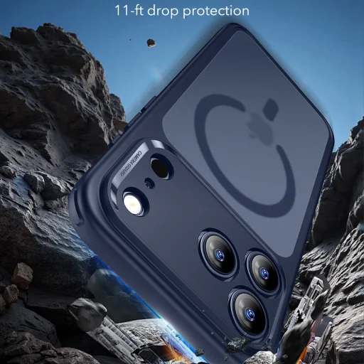  Apple iPhone 17 Pro Matt Kék ESR Klasszikus Hibrid HaloLock tok - 2