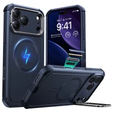  iPhone 17 Pro Max Kék ESR Cyber Armor Kitámasztós Tok