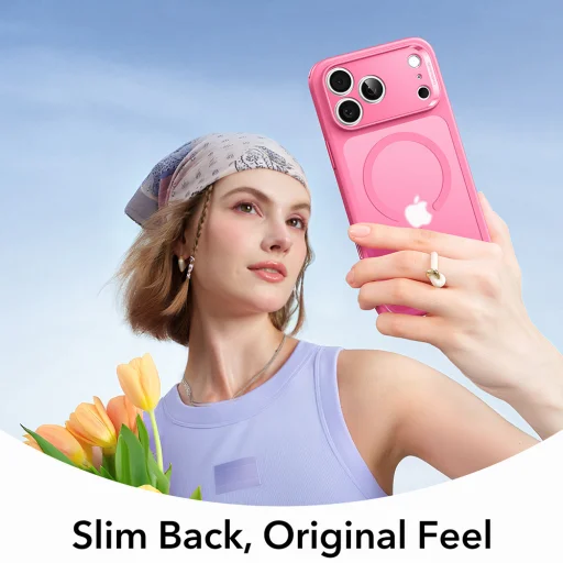  iPhone 17 Pro Matt Rózsaszín ESR Klasszikus Hibrid HaloLock tok - 3