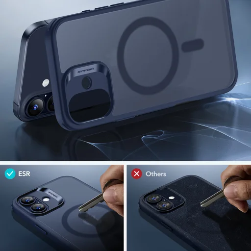  iPhone 17 Matt Kék ESR Klasszikus Hibrid HaloLock tok - 3