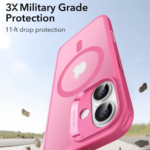  Apple iPhone 17 Matt Rózsaszín ESR Klasszikus Hibrid HaloLock tok - 5