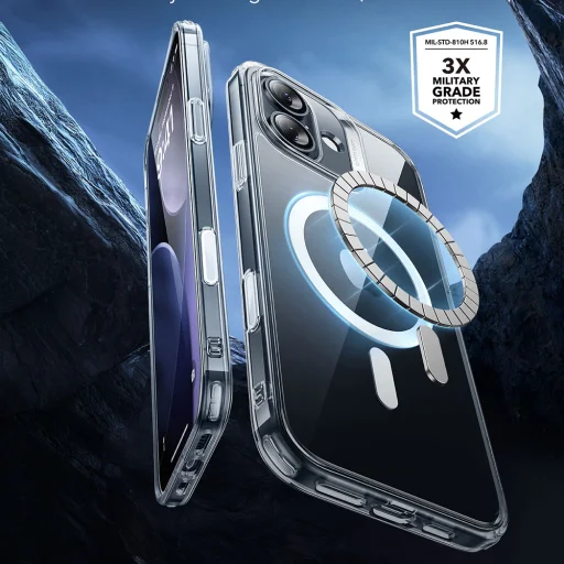  iPhone 17 Átlátszó ESR Klasszikus Hybrid HaloLock tok - 5