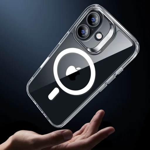  iPhone 17 Átlátszó ESR Klasszikus Hybrid HaloLock tok - 6