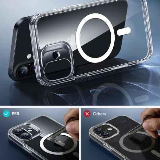  iPhone 17 Átlátszó ESR Klasszikus Hybrid HaloLock tok - 7