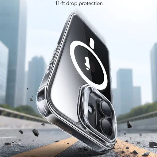  iPhone 17 Átlátszó ESR Klasszikus Hibrid HaloLock Kitámasztó tok - 2