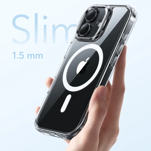  iPhone 17 Átlátszó ESR Klasszikus Hibrid HaloLock Kitámasztó tok - 6