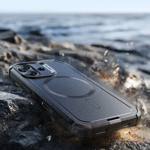  iPhone 17 Fekete ESR Cyber Halolock tok - 6