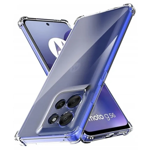 Motorola Moto G56 - Techsuit ütésálló átlátszó szilikon tok - Átlátszó - 1
