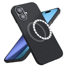  iPhone 17 Fekete Techsuit Aramid Fibrer MagSafe tok