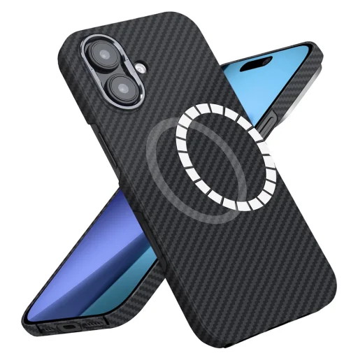  iPhone 17 Fekete Techsuit Aramid Fibrer MagSafe tok - 1