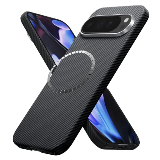 Techsuit - Aramid szálas MagSafe tok - Google Pixel 9 Pro XL - Fekete. - 1