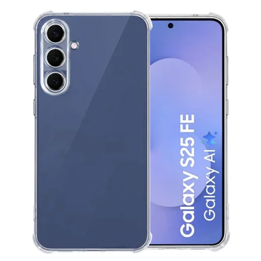 Samsung Galaxy S25 FE - Techsuit - Ütésálló átlátszó szilikon tok - Átlátszó - 1