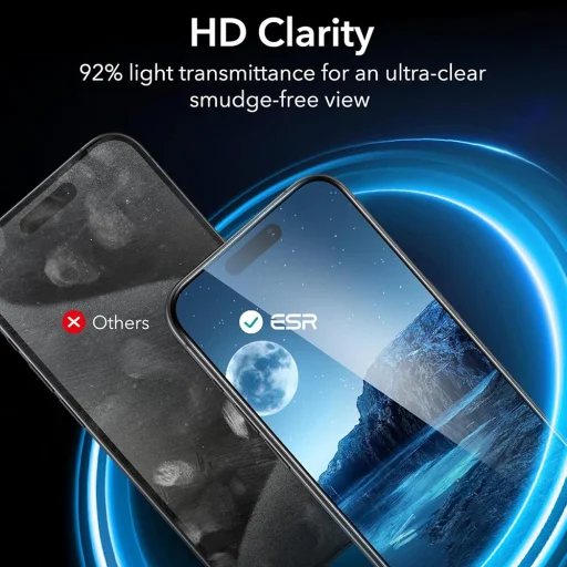  iPhone 17 Pro Max ESR Adatvédelmi edzett üveg (3 darabos csomag) Fekete üvegfólia - 11