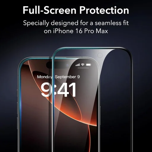  iPhone 17 Pro Max Átlátszó ESR Edzett üveg (3 db) üvegfólia - 3