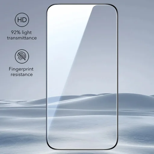  iPhone 17 Pro Max Átlátszó ESR Edzett Üveg UltraFit üvegfólia (3 darabos csomag) - 6