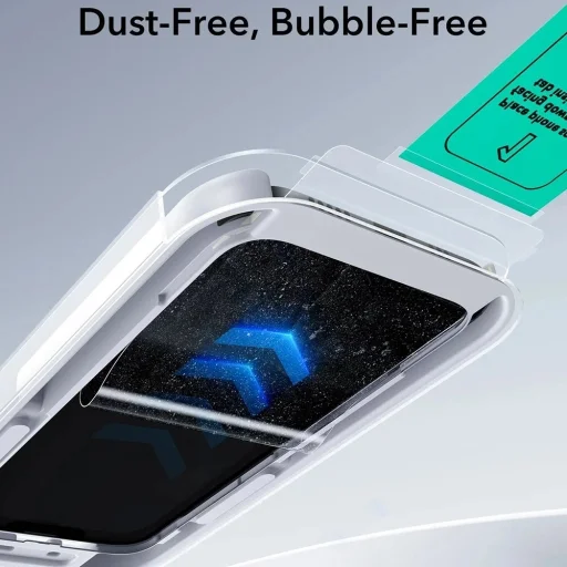  iPhone 17 Pro Fekete ESR Adatvédelmi edzett üveg UltraFit üvegfólia (3 darabos) - 6