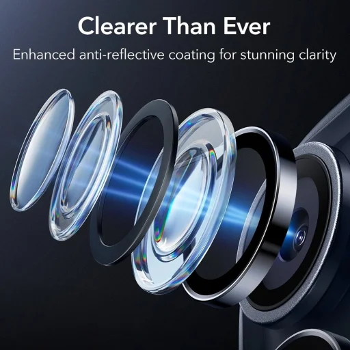  iPhone 14 Pro/14 Pro Max/15 Pro/15 Pro Max/16 Pro/16 Pro Max/17 Pro/17 Pro Max ESR Armorite Kamera Lencsevédők Főtelefon üvegfólia - 2
