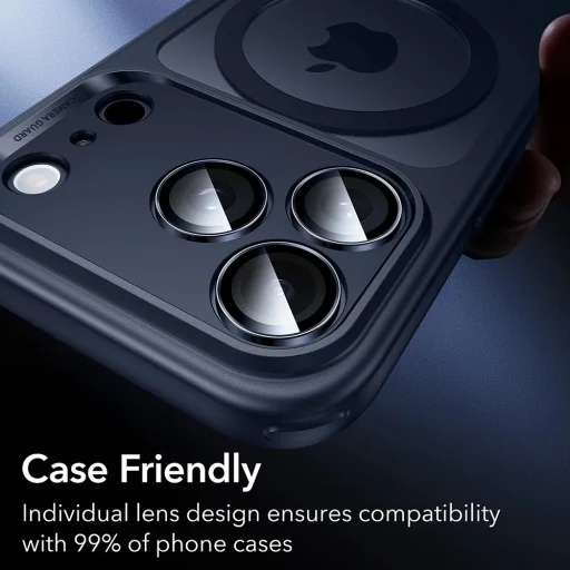  iPhone 14 Pro/14 Pro Max/15 Pro/15 Pro Max/16 Pro/16 Pro Max/17 Pro/17 Pro Max ESR Armorite Kamera Lencsevédők Főtelefon üvegfólia - 6