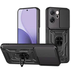 Oppo Reno 14F - CamShield sorozat - Techsuit - Fekete. tok